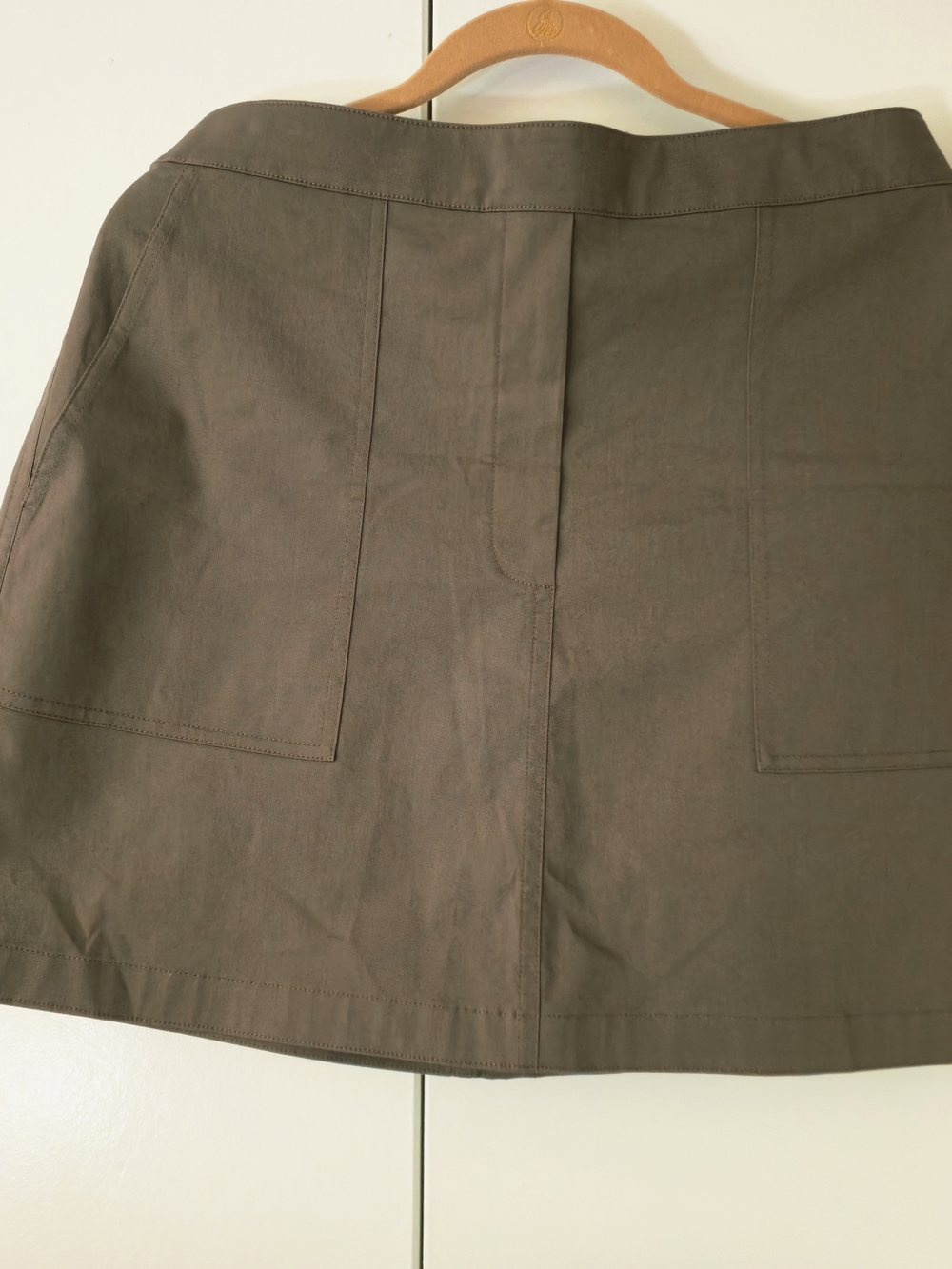 Theory Stitched Pocket A-lined Mini Skirt